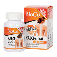 BioCo Kalci-citrát+D3-vitamin filmtabletta 90 db - Kép