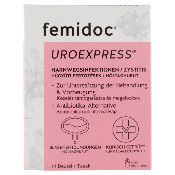 Femidoc Uroexpress D-mannóz por húgyúti panaszokra tasakban 14 db - Kép 3