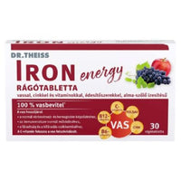 Dr.Theiss Iron Energy rágótabletta alma szőlő 30 db - Kép