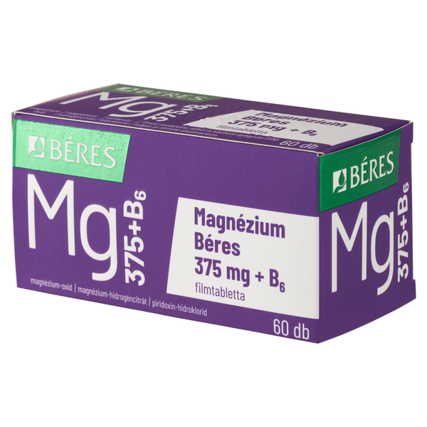 Béres Magnézium 375 mg + B6 filmtabletta 60 db - Kép 3