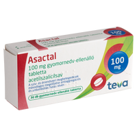 Asactal 100 mg gyomornedv-ellenálló tabletta 30 db - Kép