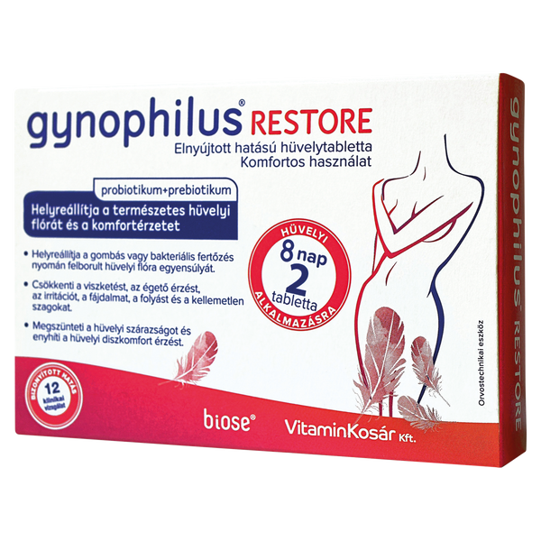 Gynophilus Restore hüvelytabletta 2 db - Kép 2