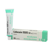 Lidocain Egis 50 mg/g kenőcs 20g - Kép