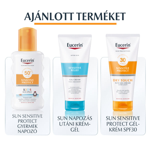 Eucerin Sun Sensitive Protect Napozó krém arcra FF50+ 50ml - Kép 3