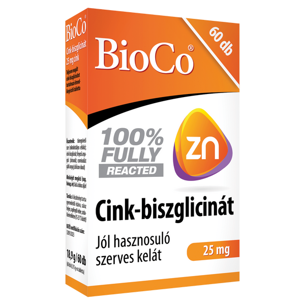 BioCo Cink-biszglicinát 25mg tabletta 60x - Kép 2