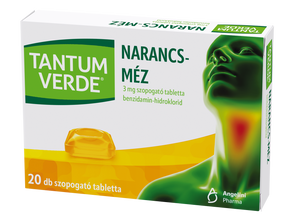 Tantum Verde narancs-méz 3 mg szopogató tabletta 20 db kép