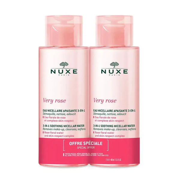 NUXE Very Rose micellás víz 3in1 normál bőrre DUO 2x400ml - Kép