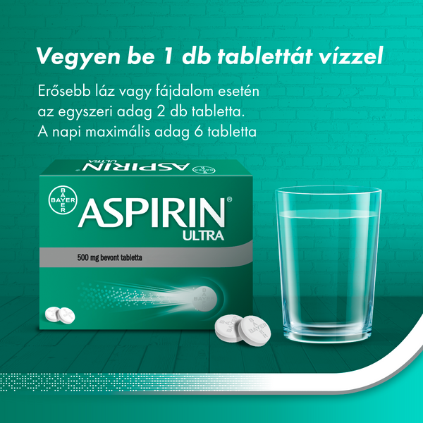 Aspirin Ultra 500 mg bevont tabletta 20 db - Kép 5