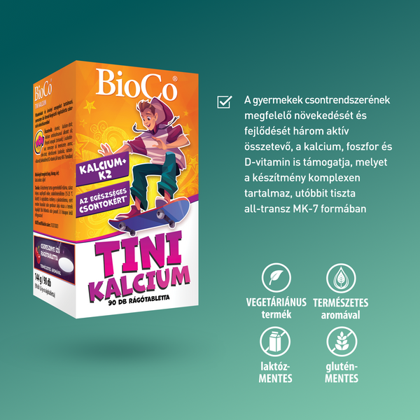 BioCo Tini Kalcium rágótabletta 90 db - Kép 3