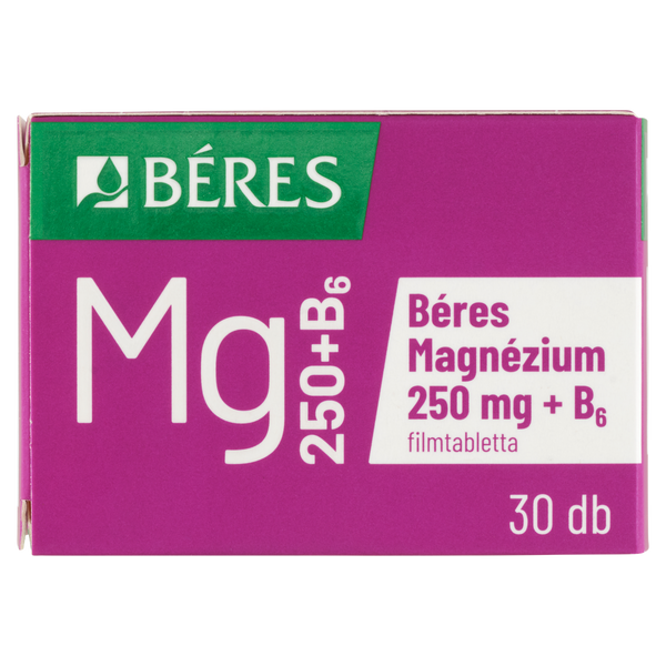Béres Magnézium 250 mg + B6 filmtabletta 30 db - Kép 1