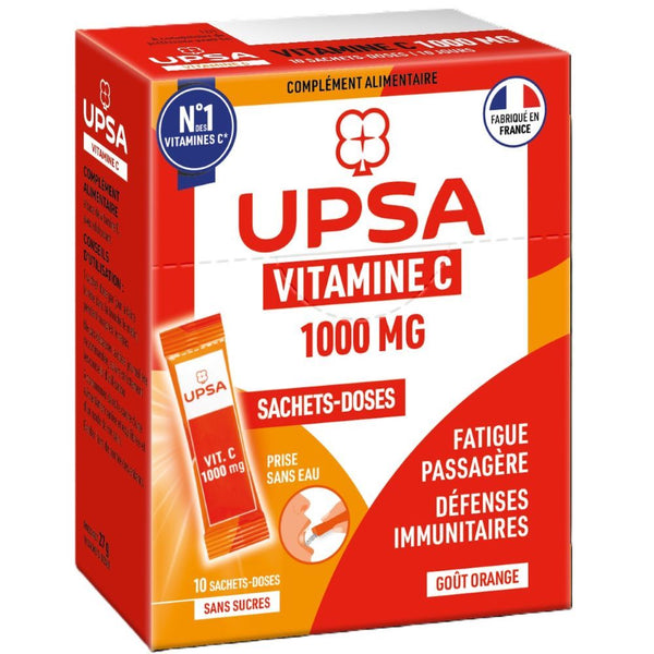 UPSA Vitality 1000 mg C-vitamin étrend-kiegészítő por 10 db - Kép