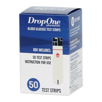 Juvapharma Drop One tesztcsík vércukorszintmérőhöz 50 db - Kép