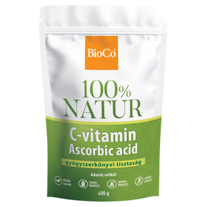 BioCo 100% Natur C-vitamin Ascorbic acid por 400g kép