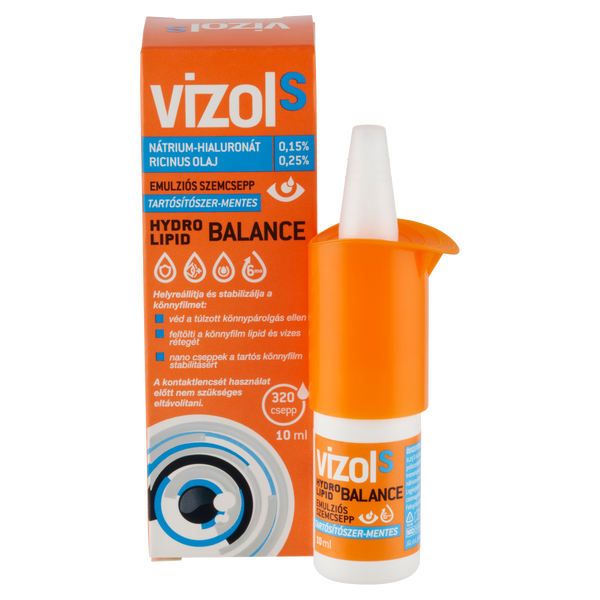 Vizol S Hydro Lipid Balance szemcsepp 10ml - Kép 3