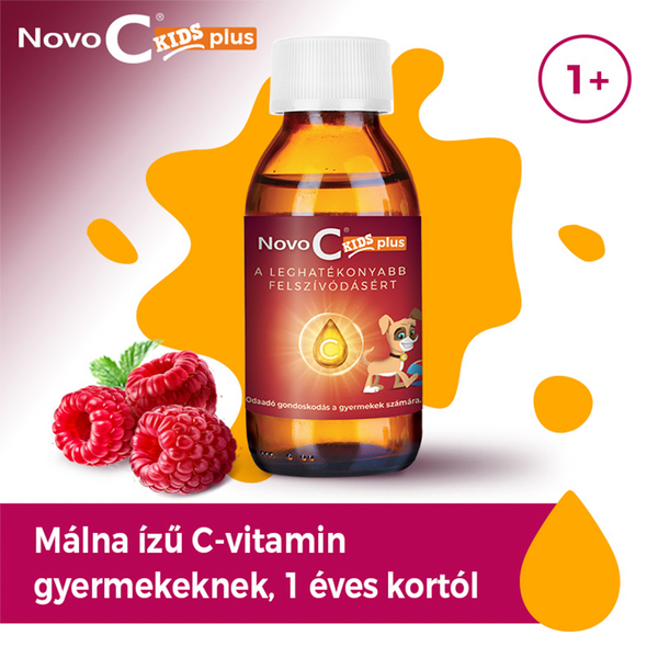 Novo C Kids C-vitamin liposzómás folyadék málna ízben 120ml - Kép 9