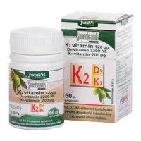 Jutavit K2 vitamin 120 mcg + D3 + K1 tabletta 60 db - Kép