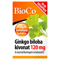 BioCo Ginkgo biloba kivonat 120 mg Megapack tabletta 90 db - Kép