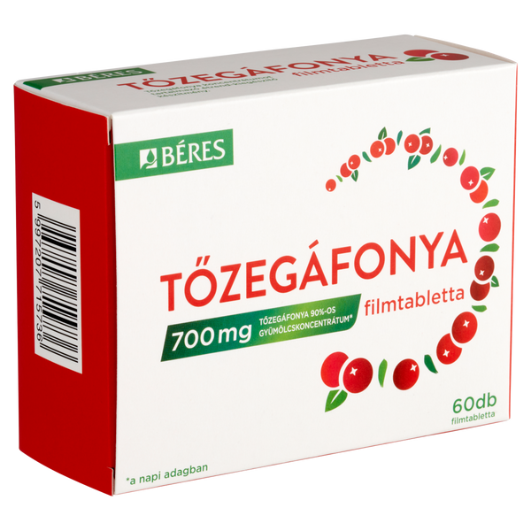 Béres Tőzegáfonya filmtabletta 60 db - Kép 2