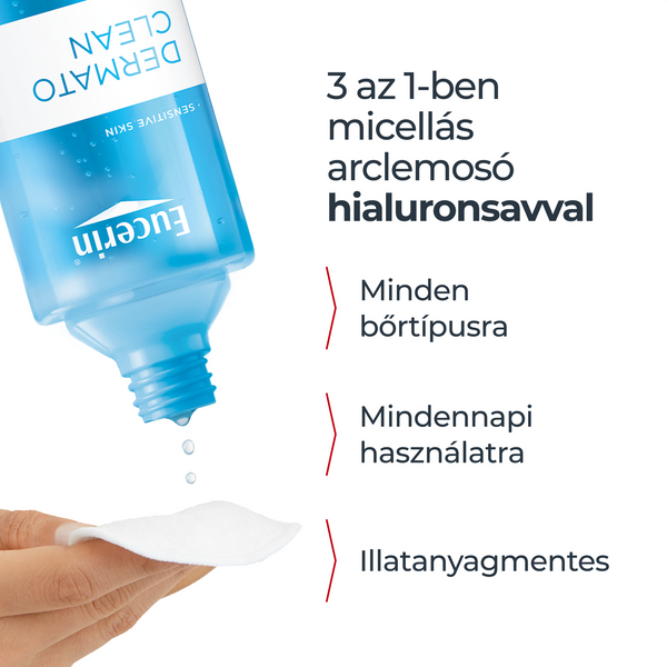 Eucerin DermatoCLEAN HYALURON 3 az 1-ben Micellás arclemosó 200ml - Kép 9