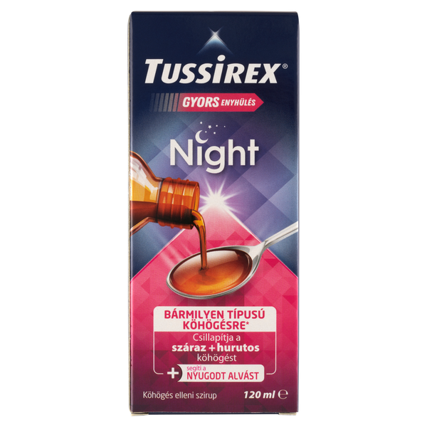 Tussirex Night köhögés elleni szirup 120ml - Kép