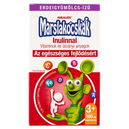 Walmark Marslakócskák Inulinnal rágótabletta erdeigyümölcs ízű 100 db - Kép 1