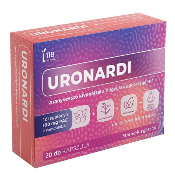 Uronardi A-vitamin C-vitamin étrendkiegészítő kapszula 20 db - Kép