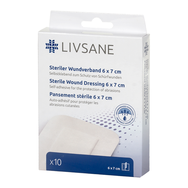 LIVSANE steril sebpárna 6cm x 7cm 10 db - Kép