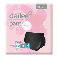 Dailee Pant Lady Premium Black Plus 2030ml M 15 db - Kép