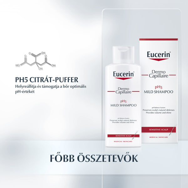 Eucerin DermoCapillaire pH5 Kímélő sampon 250ml - Kép 4