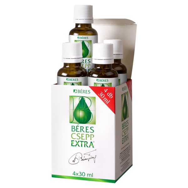 Béres Csepp Extra belsőleges oldatos cseppek 4x30ml - Kép 1