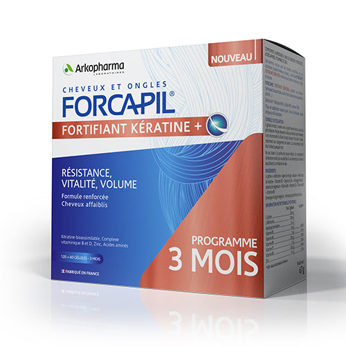 Forcapil Keratin+ hajerősítő kapszula 120+60 db - Kép