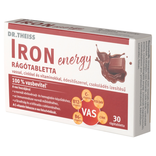 Dr.Theiss Iron Energy rágótabletta csokoládés 30 db - Kép 7