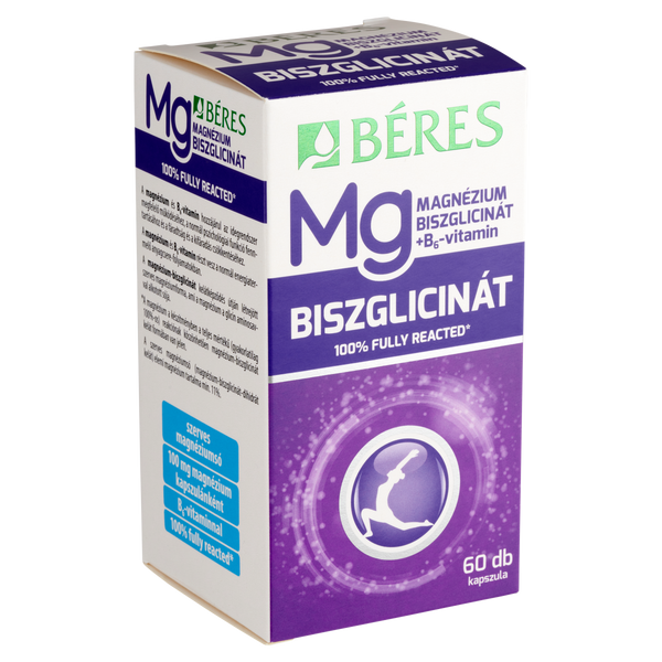Béres magnézium-biszglicinát étrendkiegészítő kapszula 60 db - Kép 3