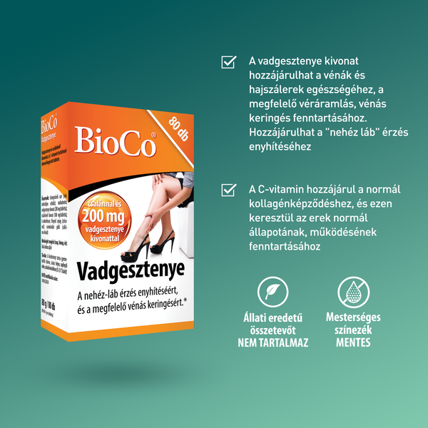 BioCo Vadgesztenye tabletta 80 db - Kép 6