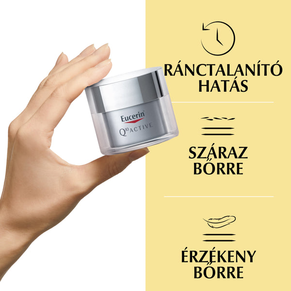 Eucerin Q10 ACTIVE Ránctalanító éjszakai arckrém 50ml - Kép 5