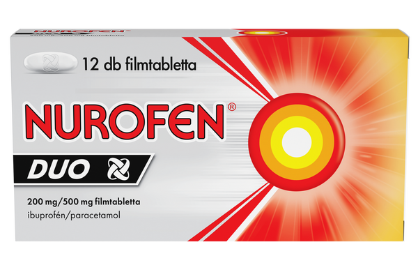 Nurofen DUO 200 mg/500 mg filmtabletta 12x - Kép 1
