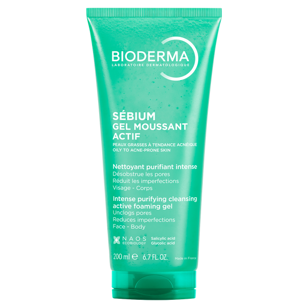 BIODERMA Sébium moussant tisztító gél zsíros bőrre 100ml - Kép