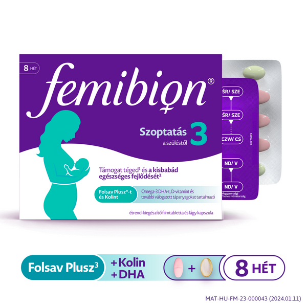 Femibion 3 filmtabletta+kapszula (8 heti adag) 56 db+56 db - Kép 5