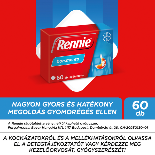Rennie rágótabletta 60 db - Kép 5