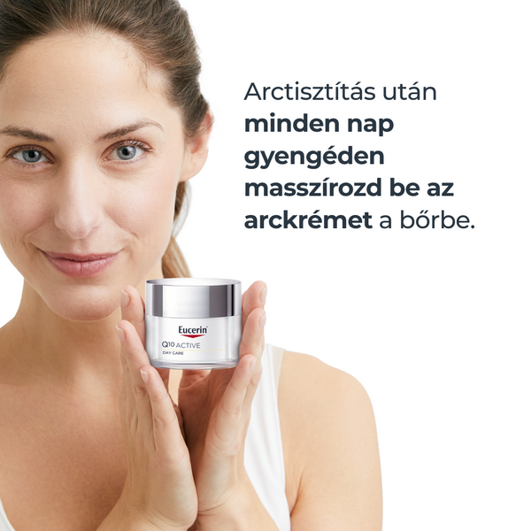 Eucerin Q10 ACTIVE Ránctalanító nappali arckrém száraz bőrre 50ml - Kép 3