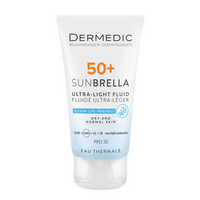 DERMEDIC SUNBRELLA Fényvédő FLUID SPF 50+ száraz és normál bőrre ULTRA-LIGHT 40ml - Kép