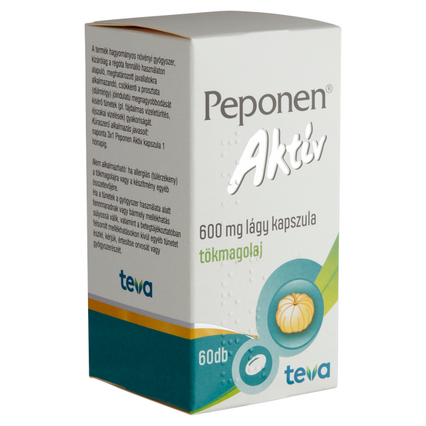Peponen Aktív 600 mg lágy kapszula 60 db - Kép 3