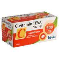 C-vitamin TEVA 500mg rágótabletta 60 db - Kép