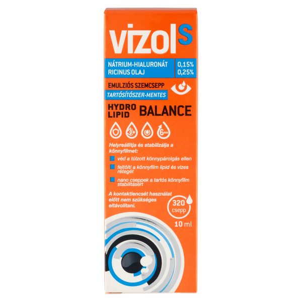Vizol S Hydro Lipid Balance szemcsepp 10ml - Kép 1