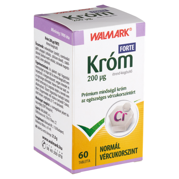Walmark Króm Forte 200 mcg tabletta 60 db - Kép 3