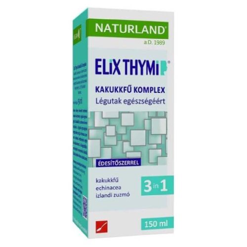 Naturland Elix Thymi Kakukkfű Komplex édesítőszerrel 150ml - Kép