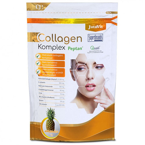JutaVit Collagen Komplex por ananász ízben 381g - Kép