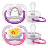 Philips Avent Ultra Air lány cumi 0-6 hónapos korig - állatos 2 db - Kép