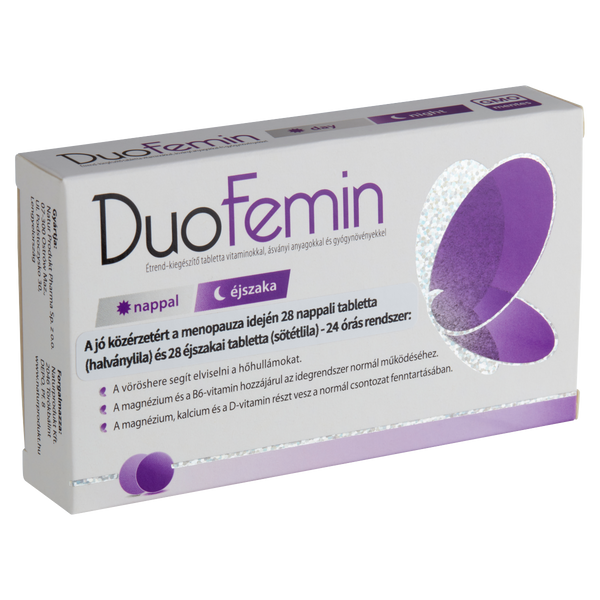 DuoFemin étrend kiegészítő tabletta vitaminokkal, ásványi anyagokkal és gyógynövényekkel 28 db+28 db - Kép 4