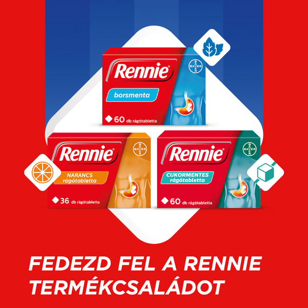 Rennie rágótabletta 24 db - Kép 3